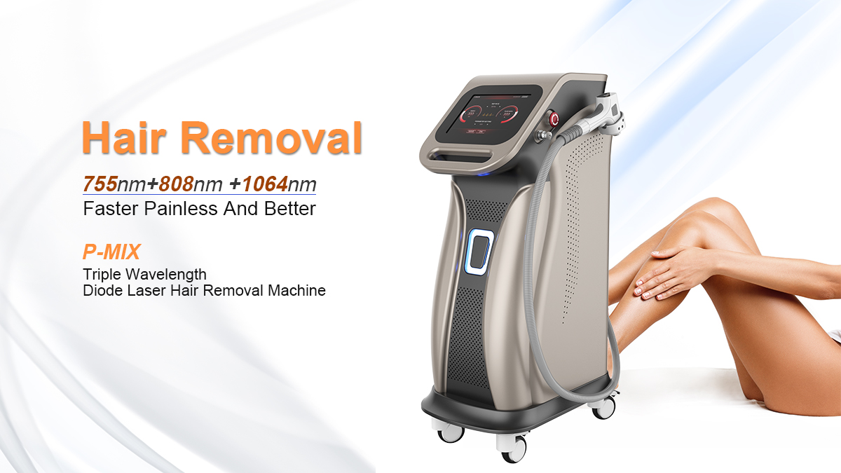 755nm 808nm 1064nm diode hair removal machine